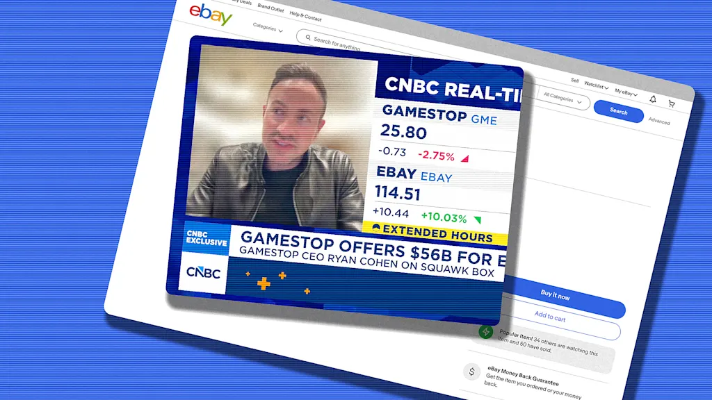 GameStopがeBayに560億ドル買収提案、CEOは資金不足160億ドルの説明を回避